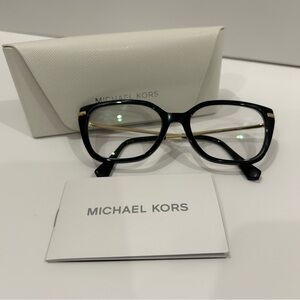 Michael Kors prescription glasses frame black and gold Bergen MK4083U